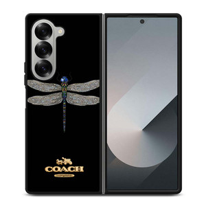 COACH NEW YORK LOGO DRAGONFLY Samsung Galaxy Z Fold 6 Case Cover