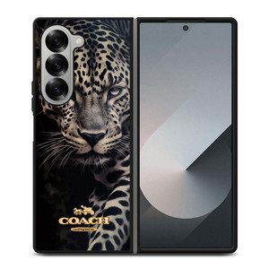 COACH NEW YORK LOGO LEOPARD Samsung Galaxy Z Fold 6 Case Cover COACH NEW YORK LOGO LEOPARD Samsung Galaxy Z Fold 6 Case Cover