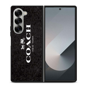 COACH NEW YORK LOGO ON BLACK FABRIC Samsung Galaxy Z Fold 6 Case Cover COACH NEW YORK LOGO ON BLACK FABRIC Samsung Galaxy Z Fold 6 Case Cover