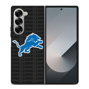 DETROIT LIONS FOOTBALL TEXT Samsung Galaxy Z Fold 6 Case Cover