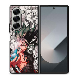 DR STONE ANIME BLACK WHITE Samsung Galaxy Z Fold 6 Case Cover