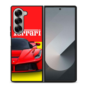 FERRARI LOGO RED CAR Samsung Galaxy Z Fold 6 Case Cover FERRARI LOGO RED CAR Samsung Galaxy Z Fold 6 Case Cover