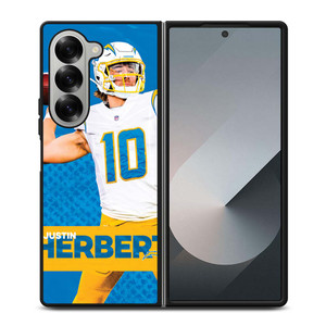 JUSTIN HERBERT LOS ANGELES CHARGERS 2 Samsung Galaxy Z Fold 6 Case Cover JUSTIN HERBERT LOS ANGELES CHARGERS 2 Samsung Galaxy Z Fold 6 Case Cover