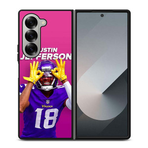 JUSTIN JEFFERSON MINNESOTA VIKINGS Samsung Galaxy Z Fold 6 Case Cover
