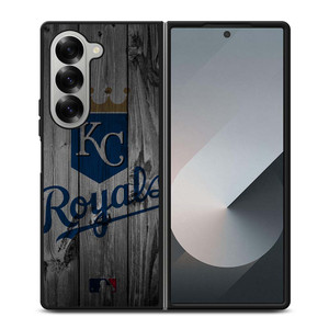 KANSAS CITY ROYALS BASEBALL MLB WOOD LOGO Samsung Galaxy Z Fold 6 Case Cover