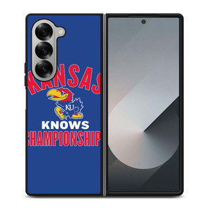 KANSAS JAYHAWKS BASKETBALL CHAMPIONS Samsung Galaxy Z Fold 6 Case Cover