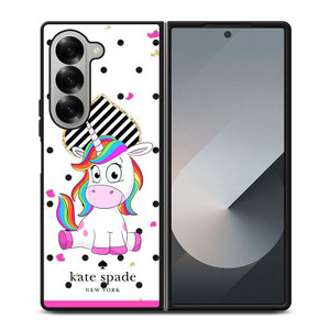 KATE SPADE NEW YORK LOGO CUTE UNICORN Samsung Galaxy Z Fold 6 Case Cover