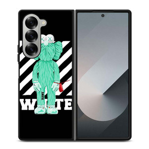 KAWS ICON OFF WHITE LOGO Samsung Galaxy Z Fold 6 Case Cover