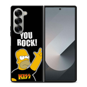 KISS ROCK HOMER SIMPSONS Samsung Galaxy Z Fold 6 Case Cover