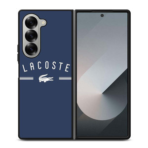 LACOSTE CROC LOGO BLUE Samsung Galaxy Z Fold 6 Case Cover