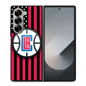 LOS ANGELES CLIPPERS NBA USA FLAG Samsung Galaxy Z Fold 6 Case Cover