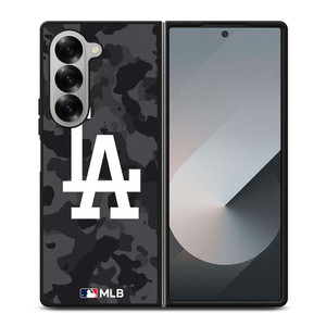 LOS ANGELES DODGERS BASEBALL BLACK CAMO Samsung Galaxy Z Fold 6 Case Cover