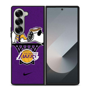 LOS ANGELES LAKERS NIKE SNOOPY Samsung Galaxy Z Fold 6 Case Cover