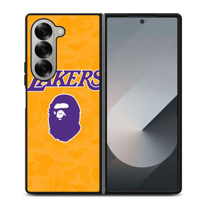 LOS ANGELES LAKERS X BAPE CAMO Samsung Galaxy Z Fold 6 Case Cover