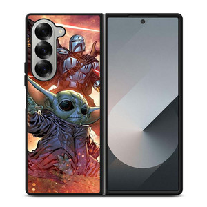 MANDALORIAN AND BABY YODA STAR WARS Samsung Galaxy Z Fold 6 Case Cover