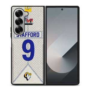 MATTHEW STAFFORD LOS ANGELES RAMS NFL SUPER BOWL LVI Samsung Galaxy Z Fold 6 Case Cover