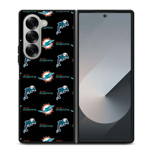 MIAMI DOLPHINS FOOTBALL PATTERN Samsung Galaxy Z Fold 6 Case Cover