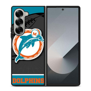 MIAMI DOLPHINS NFL TEAM Samsung Galaxy Z Fold 6 Case Cover