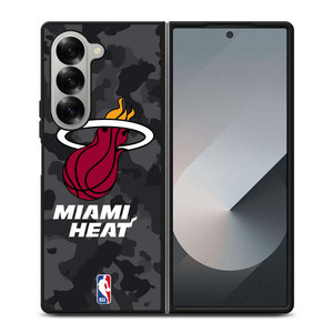 MIAMI HEAT BLACK CAMO Samsung Galaxy Z Fold 6 Case Cover