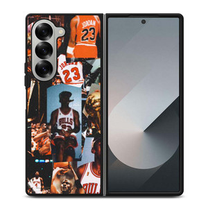 MICHAEL JORDAN RETRO COLLAGE Samsung Galaxy Z Fold 6 Case Cover