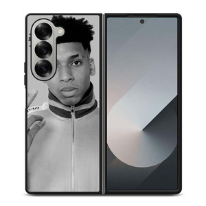 NLE CHOPPA RAPPER BLACK WHITE Samsung Galaxy Z Fold 6 Case Cover
