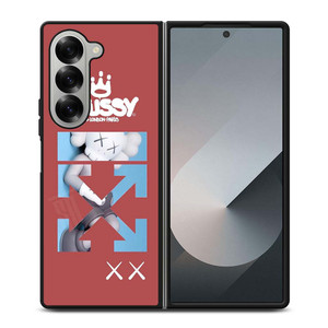 OFF WHITE STUSSY KAWS LOGO Samsung Galaxy Z Fold 6 Case Cover