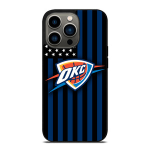 OKLAHOMA CITY THUNDERS NBA USA FLAG iPhone 13 Pro Case Cover