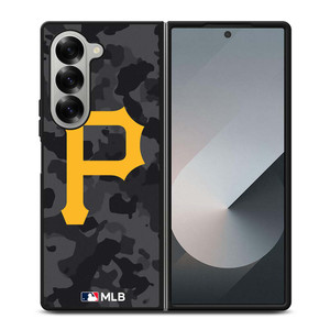 PITTSBURGH PIRATES BASEBALL BLACK CAMO Samsung Galaxy Z Fold 6 Case Cover