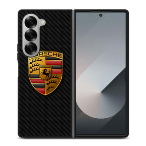 PORSCHE AUTOMOBILE CARBON FIBER Samsung Galaxy Z Fold 6 Case Cover