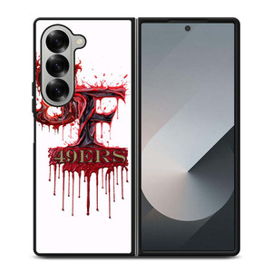 SAN FRANCISCO 49ERS FOOTBALL BLOODY LOGO Samsung Galaxy Z Fold 6 Case Cover
