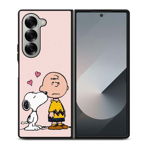 SNOOPY CHARLIE BROWN LOVE Samsung Galaxy Z Fold 6 Case Cover