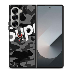 SUPREME BAPE SHARK Samsung Galaxy Z Fold 6 Case Cover SUPREME BAPE SHARK Samsung Galaxy Z Fold 6 Case Cover