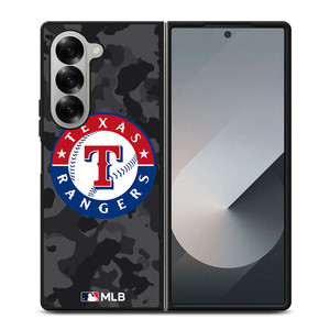 TEXAS RANGERS BASEBALL BLACK CAMO Samsung Galaxy Z Fold 6 Case Cover
