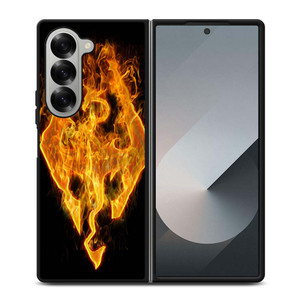 THE ELDER SCROLLS SKYRIM FIRE SIGN Samsung Galaxy Z Fold 6 Case Cover