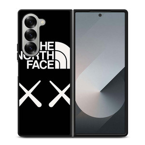 THE NORTH FACE X KAWS LOGO Samsung Galaxy Z Fold 6 Case Cover