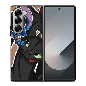 TOOTHLESS AND STITCH PLAY Samsung Galaxy Z Fold 6 Case Cover