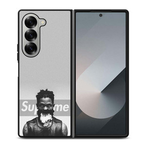 TRAVIS SCOTT SUPREME BLACK WHITE Samsung Galaxy Z Fold 6 Case Cover