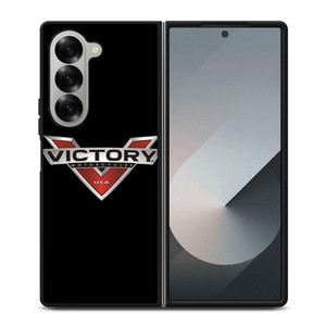 VICTORY MOTORCYCLES USA BLACK Samsung Galaxy Z Fold 6 Case Cover