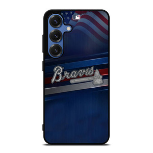 ATLANTA BRAVES MLB LOGO Samsung Galaxy S25 Case Cover ATLANTA BRAVES MLB LOGO Samsung Galaxy S25 Case Cover