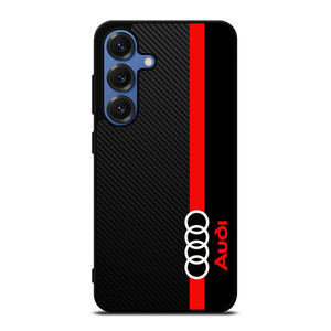 AUDI RED STRIPE LOGO Samsung Galaxy S25 Case Cover
