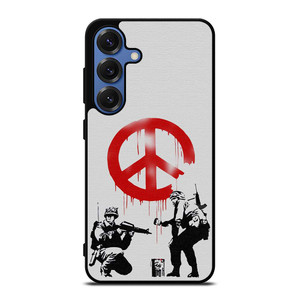 BANKSY ART PEACE Samsung Galaxy S25 Case Cover BANKSY ART PEACE Samsung Galaxy S25 Case Cover