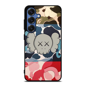 BAPE CAMO KAWS Samsung Galaxy S25 Case Cover BAPE CAMO KAWS Samsung Galaxy S25 Case Cover