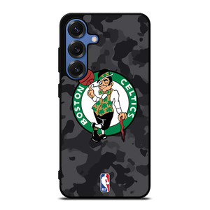 BOSTON CELTICS BLACK CAMO Samsung Galaxy S25 Case Cover BOSTON CELTICS BLACK CAMO Samsung Galaxy S25 Case Cover