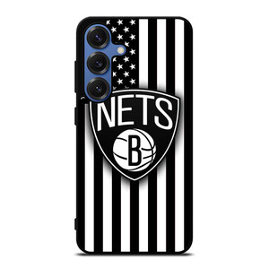 BROOKLYN NETS NBA USA FLAG Samsung Galaxy S25 Case Cover