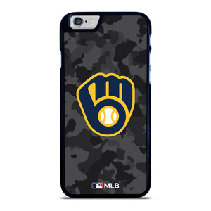 MILWAUKEE BREWERS BASEBALL BLACK CAMO iPhone 6 / 6S Case Cover