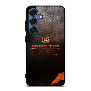 CINCINNATI BENGALS NFL FOOTBALL SEIZE THE DEY Samsung Galaxy S25 Case Cover CINCINNATI BENGALS NFL FOOTBALL SEIZE THE DEY Samsung Galaxy S25 Case Cover