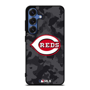CINCINNATI REDS BASEBALL BLACK CAMO Samsung Galaxy S25 Case Cover CINCINNATI REDS BASEBALL BLACK CAMO Samsung Galaxy S25 Case Cover