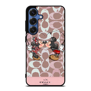 COACH NEW YORK LOGO MICKEY MINNIE MOUSE DISNEY KISS Samsung Galaxy S25 Case Cover