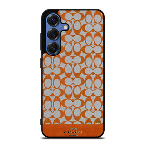 COACH NEW YORK LOGO PATTERN ORANGE EMBLEM Samsung Galaxy S25 Case Cover COACH NEW YORK LOGO PATTERN ORANGE EMBLEM Samsung Galaxy S25 Case Cover