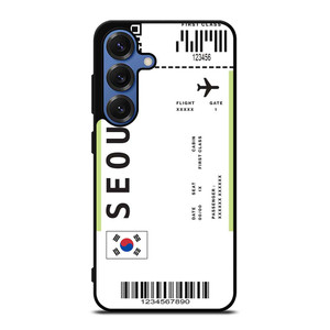 FLIGHT TICKETS SEOUL SOUTH KOREA Samsung Galaxy S25 Case Cover